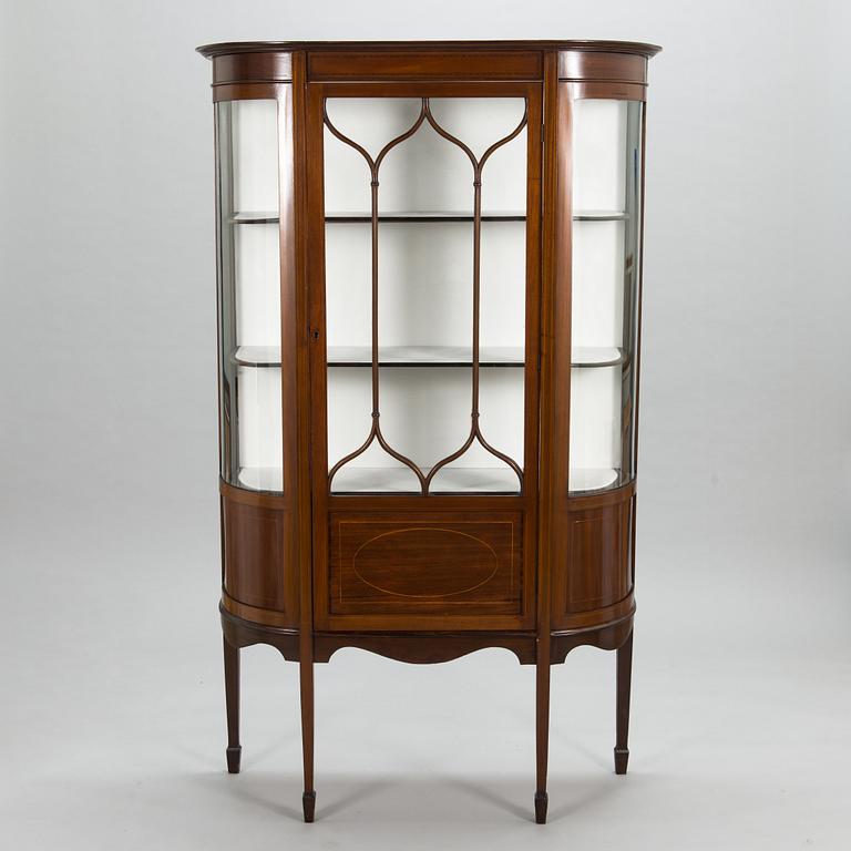 A 20th century English display cabinet.