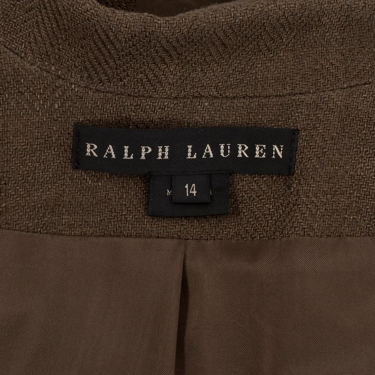 RALPH LAUREN, kostym bestående av kavaj samt byxa, amerikansk storlek 14.
