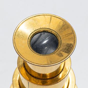 A 19th century spyglass in case.