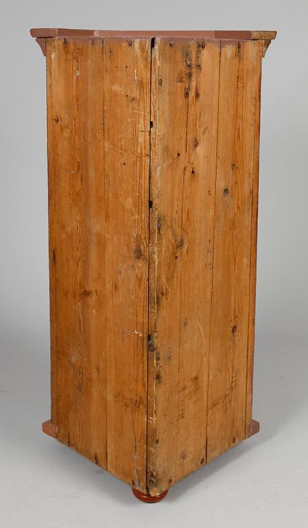 HÄNGHÖRNSKÅP, 1800-tal, bemålat.