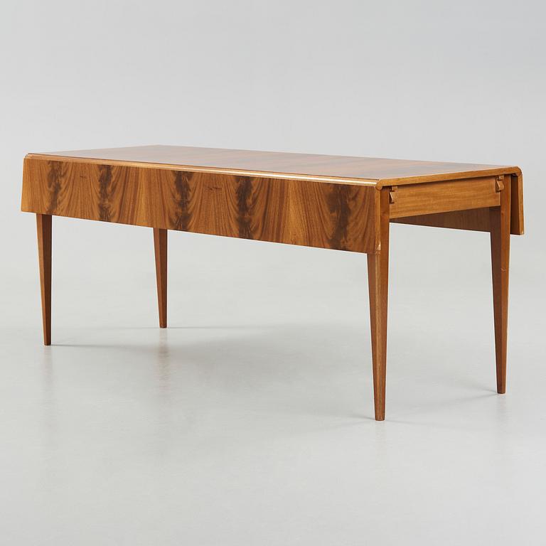 A Josef Frank mahogany library table, Svenskt Tenn, model 640, Sweden 1930's.