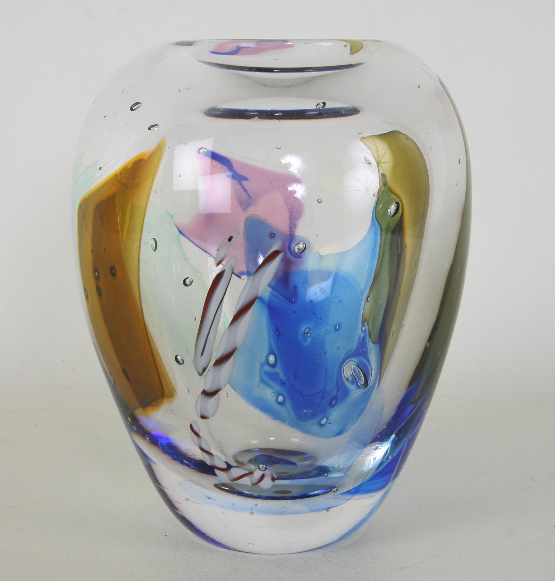 VAS, glas, Kosta design Bertil Vallien, Atelier.