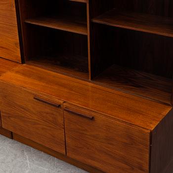A 1960/70's rosewood bookcase by Ib Kofod Larsen, Faarup Møbelfabrik, Denmark.