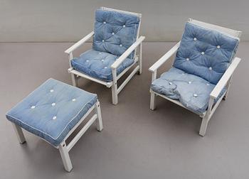 TRÄDGÅRDSMÖBLER, 3 delar, Elsa Stackelberg, Fri Form, 1900-talets andra hälft.