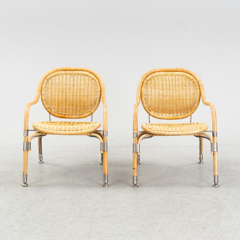 Mats Theselius, a pair of "Nätön" armchairs, IKEA PS, 2000s.