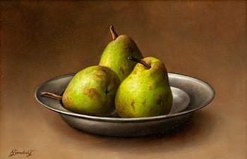 296. Nadine Lundahl, STILL LIFE WITH PEARS.