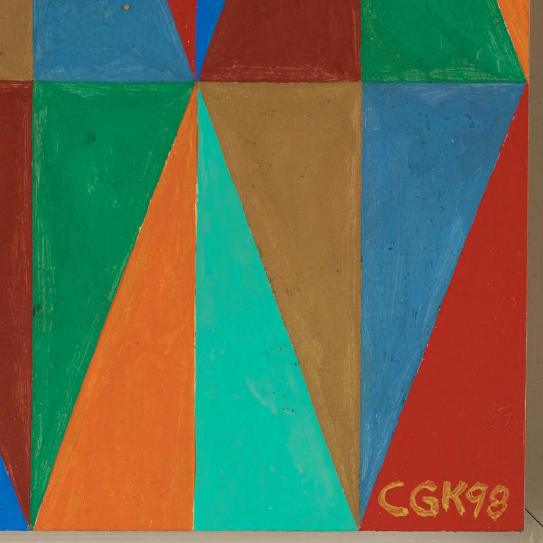 C Göran Karlsson, tempera on paper, signed and dated -98.