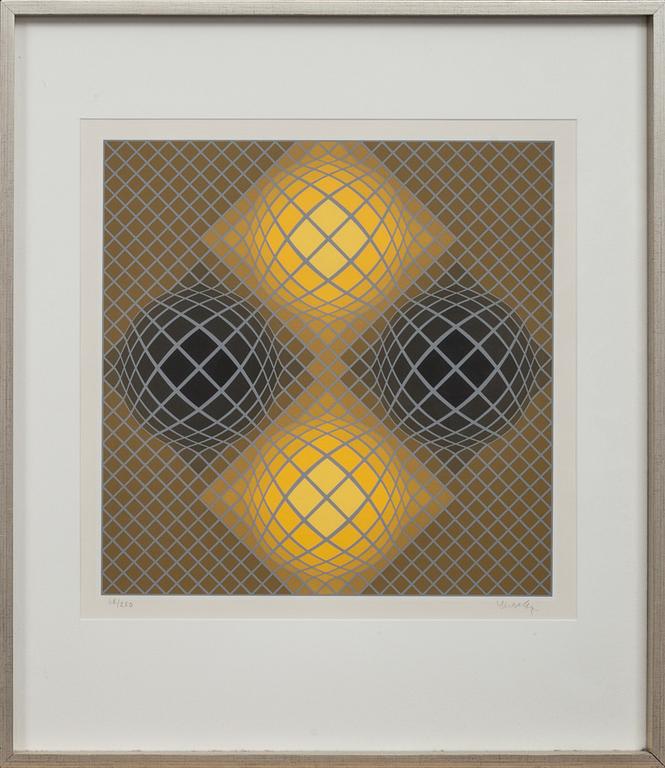 VICTOR VASARELY, färgserigrafi, signerad och numrerad 68/250.