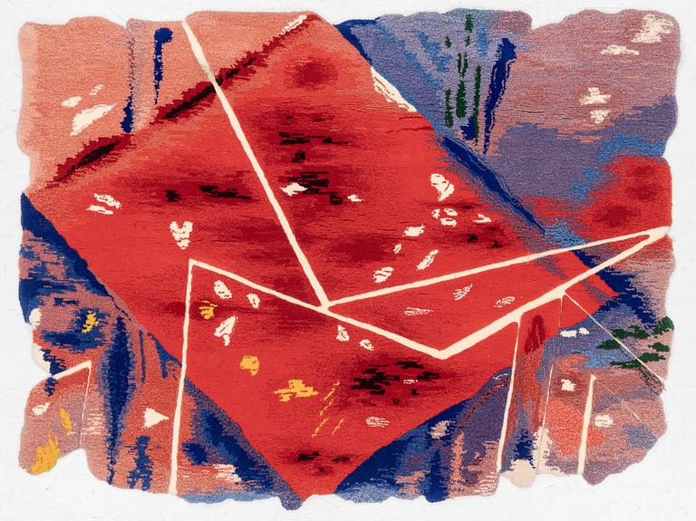 Arne Tengblad, tapet, tuftad i relief, Kasthall, 1987, 200 x 152 cm.