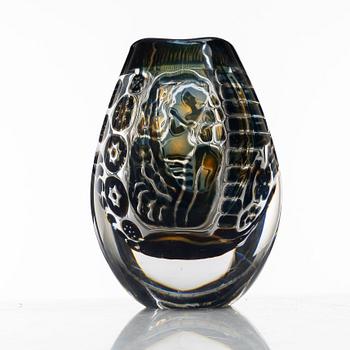 Edvin Öhrström, vas, glas, Ariel "Flickan och gondoljären", Orrefors 1959.