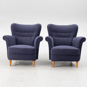 Fåtöljer, ett par,1900-talets mitt.