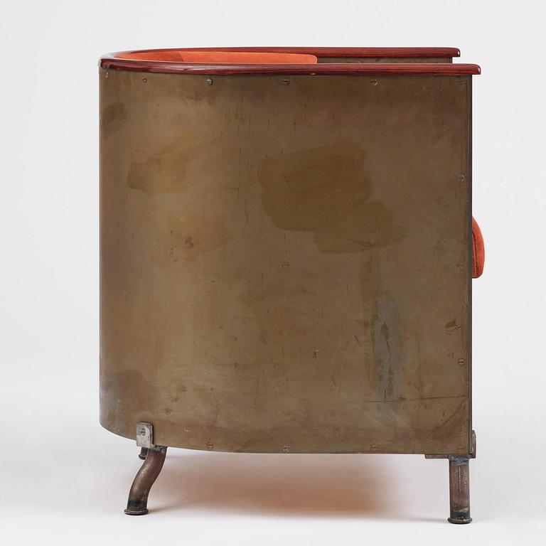 Mats Theselius, a "Järn/Moccafåtöljen" armchair, ed. 157/360, Källemo, Värnamo, post 1994.