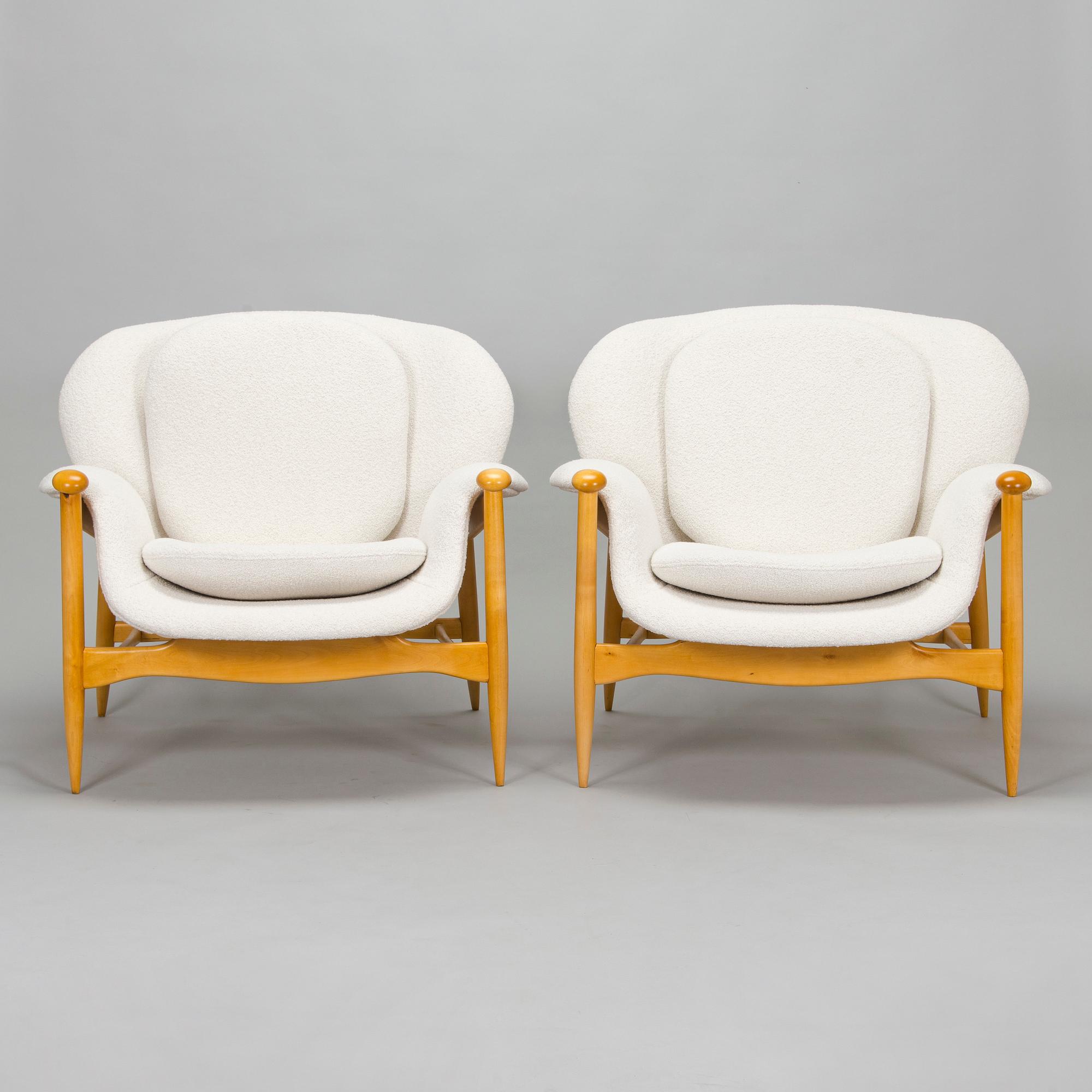 Carin Bryggman, a pair of 1950 'SAB' armchairs for Kovera Ltd. Finland.