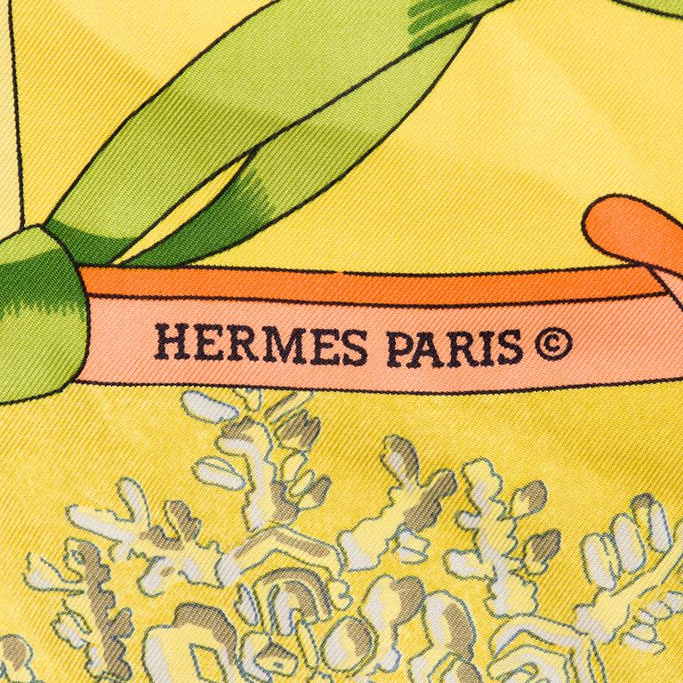 Hermès, "Neige d'Antan" scarf.