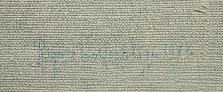 RAGNAR WOLLSCHLÄGER, olja på duk, sign och dat 1973.