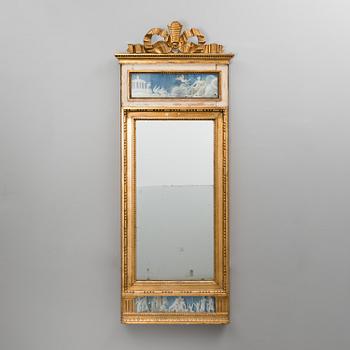 A GUSTAVIAN MIRROR, Sweden late 18th century.