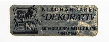 THREE HANGERS, Anderstorp, second half of the 20th century.