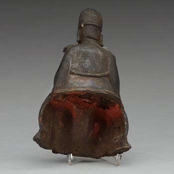 SKULPTUR, brons. Ming dynastin (1368-1644).