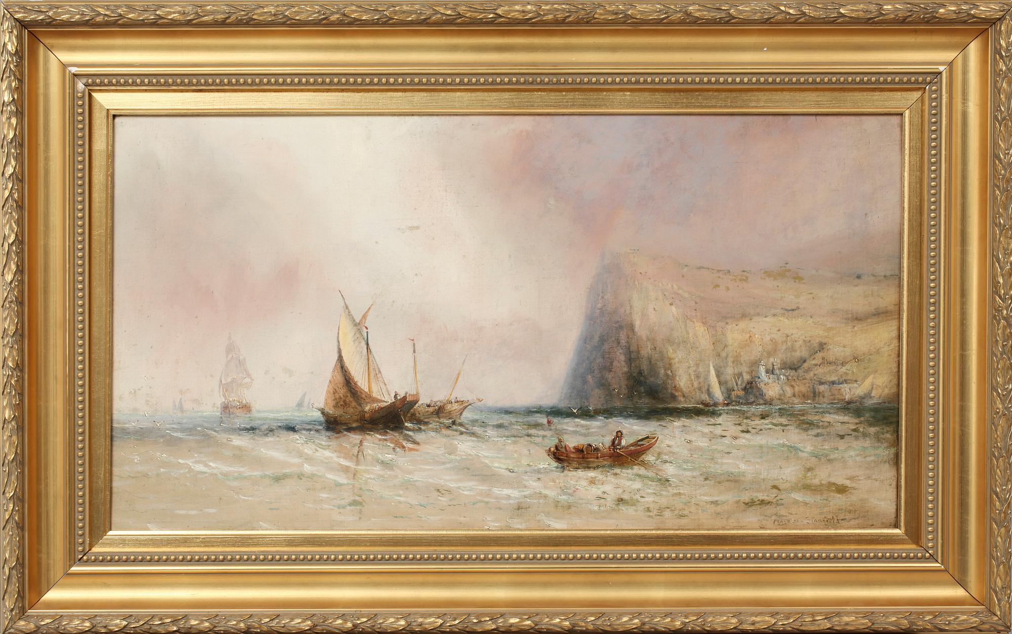 GEORGE CLARKSON STANFIELD, tillskriven, olja på duk, otydl sign.