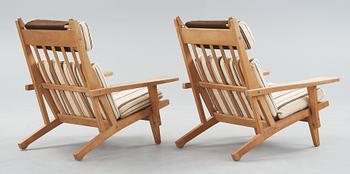 HANS J WEGNER, fåtöljer, ett par, Getama, Gedsted, Danmark 1950-60-tal.