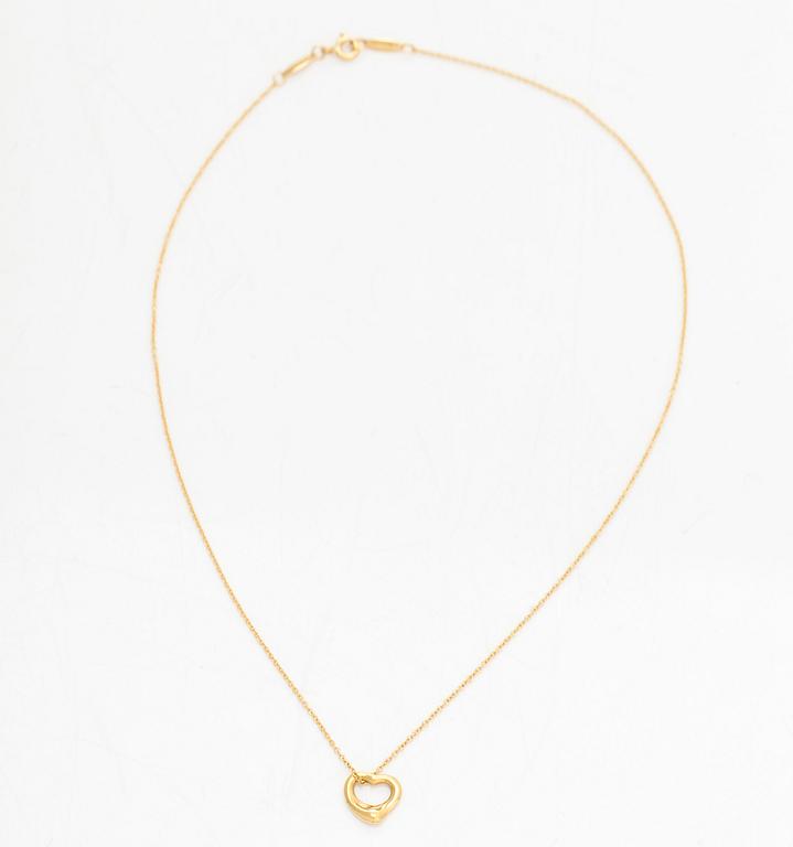 Tiffany & Co, Elsa Peretti, halsband, "Open Heart", 18K guld.