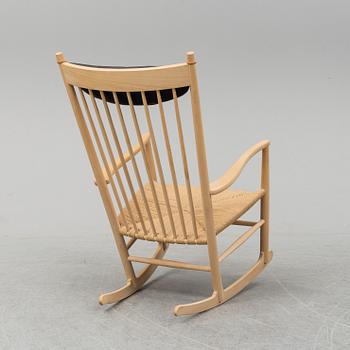 HANS J WEGNER, a model J16 rocking chair.
