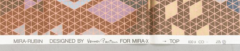 A Mira Rubin fabric of the Diamond Collection for Mira-X, Switzerland 1980s.