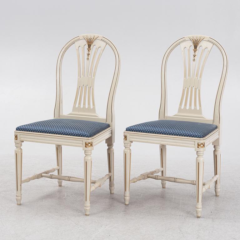 Matgrupp, 11 delar, gustaviansk stil, 1900-talets mitt/andra häflt.