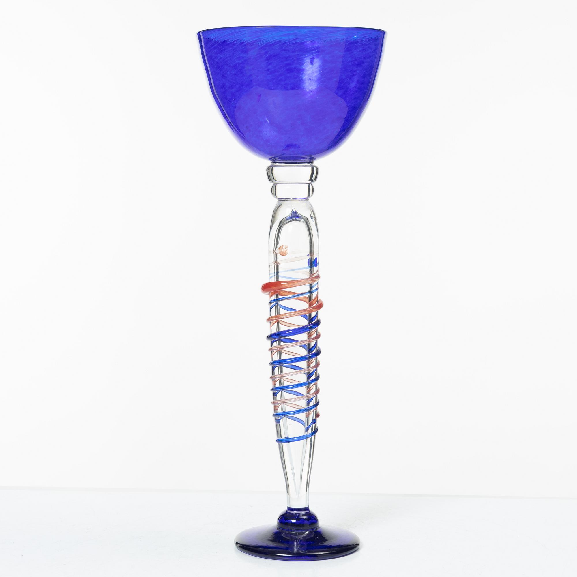 Björn Rönnquist, a unique glass cup, 1998.