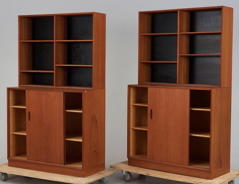 BOKHYLLOR, ett par, Hugo Troeds, 1950-/60-tal.