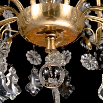 Paavo Tynell, a mid-20th century '1487/6' chandelier for Idman.
