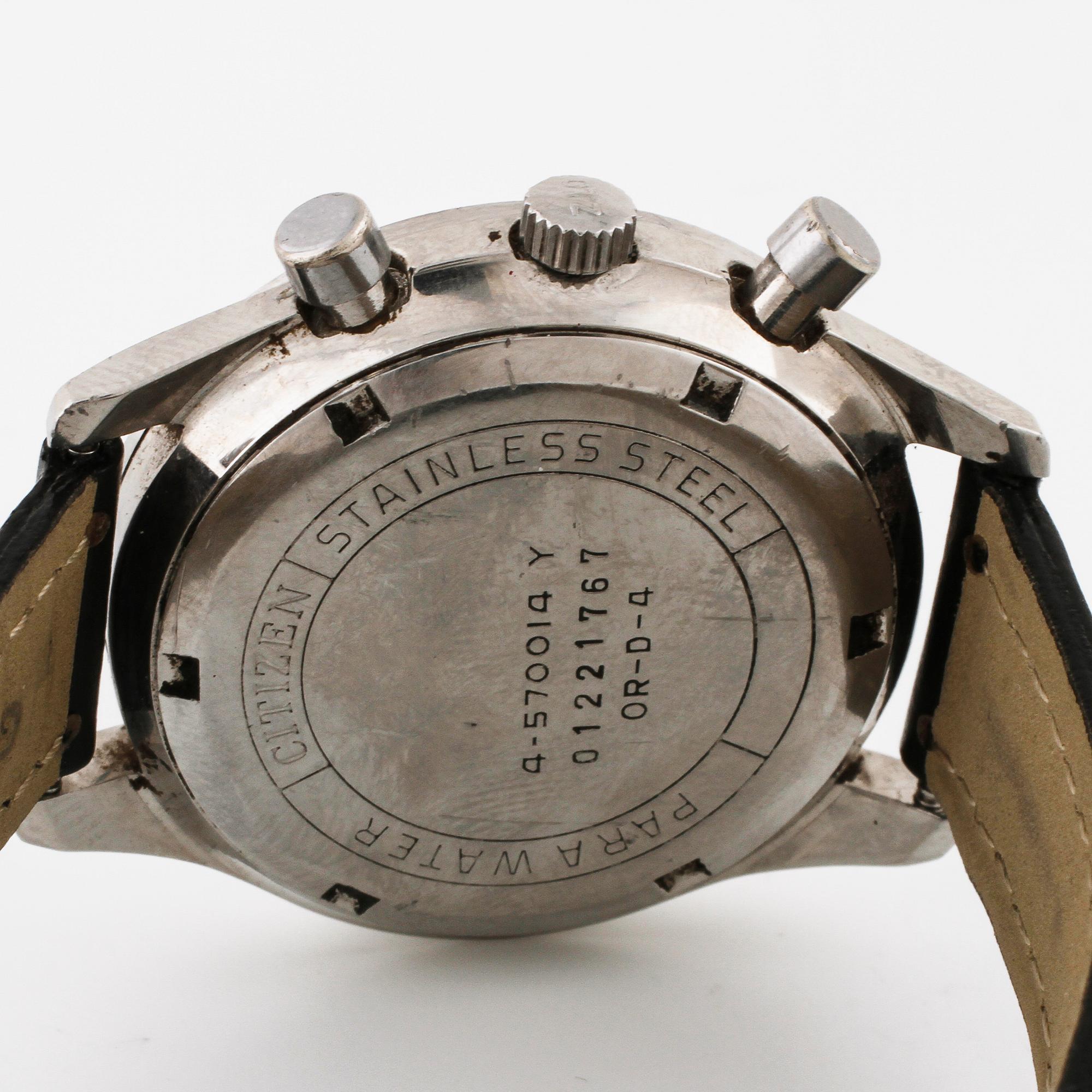 CITIZEN, Recordmaster, "Tachymeter", wristwatch, chronograph, 36,5 mm.