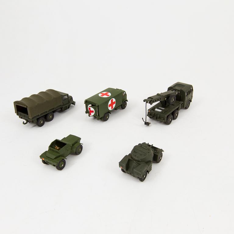 Seven Dinky Toys vehicles England and France 1950/60s.