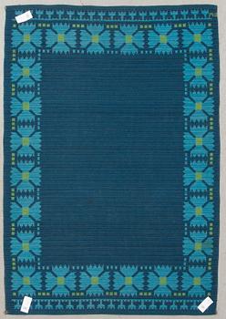 MATTA, dubbelsidig, monogramsignerad BW (Berit Woelfer möjligen). Ca 202 x 141 cm.