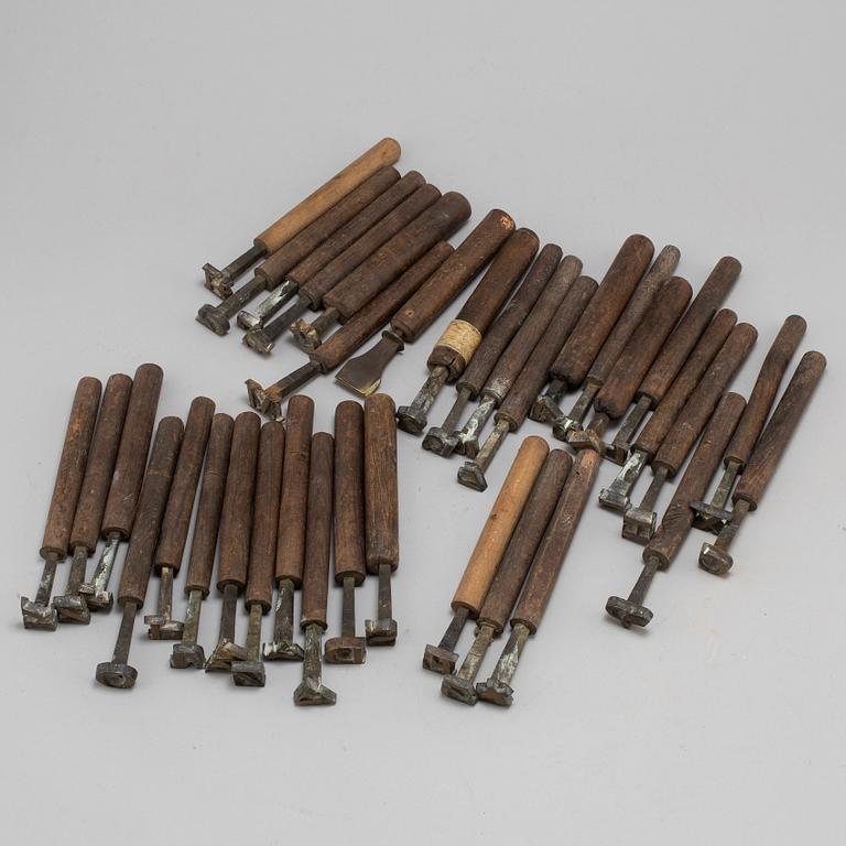 A set of 35 tools, 19th century.