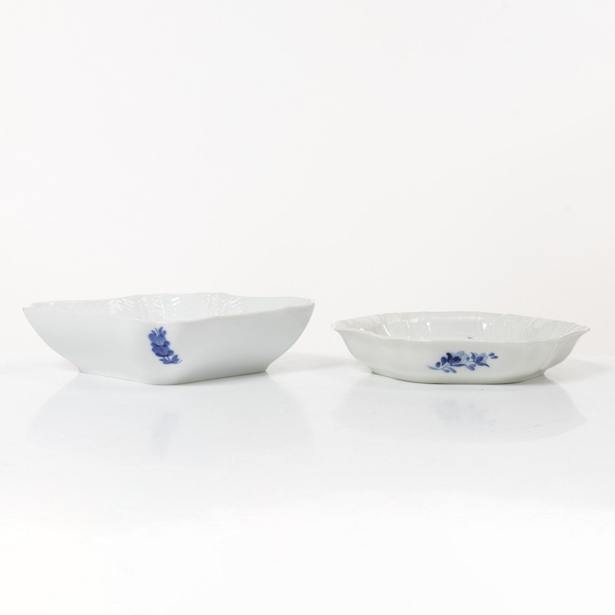 Royal Copenhagen, a 'Blue Flower' 50-piece dinner and coffee service,, Denmark.