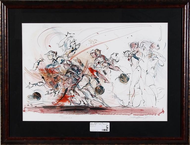 ADAMSSON, BO ÅKE, färglitografi. Sign o numrerad 186/260.