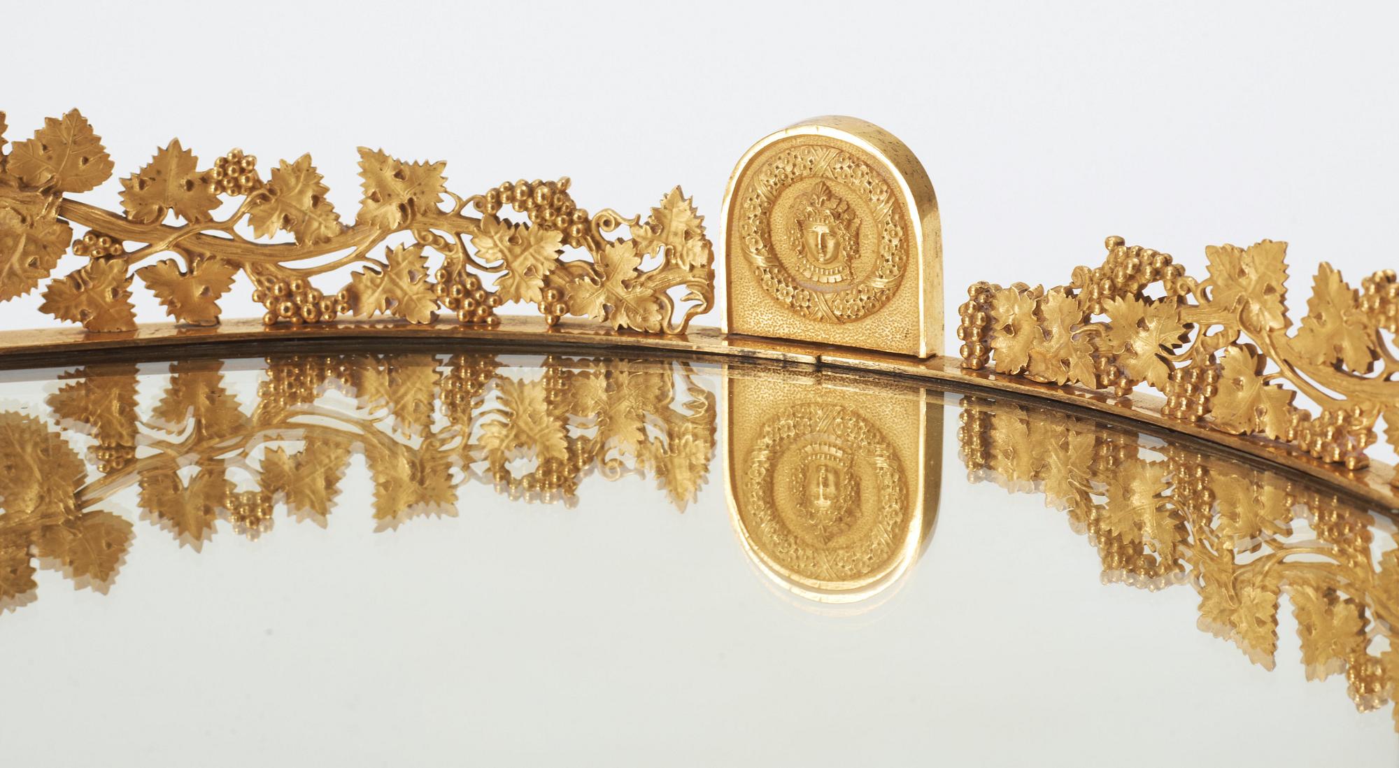 A French Empire early 19th century dinner plateau in the manner of Pierre Philippe Thomire.