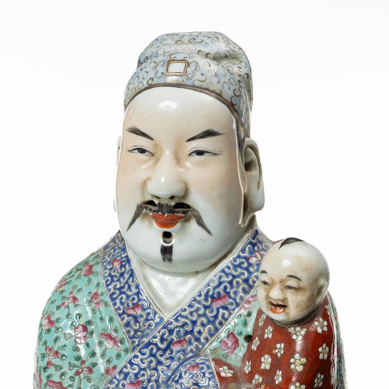 Figurin, porslin Kina, 1800-tal.