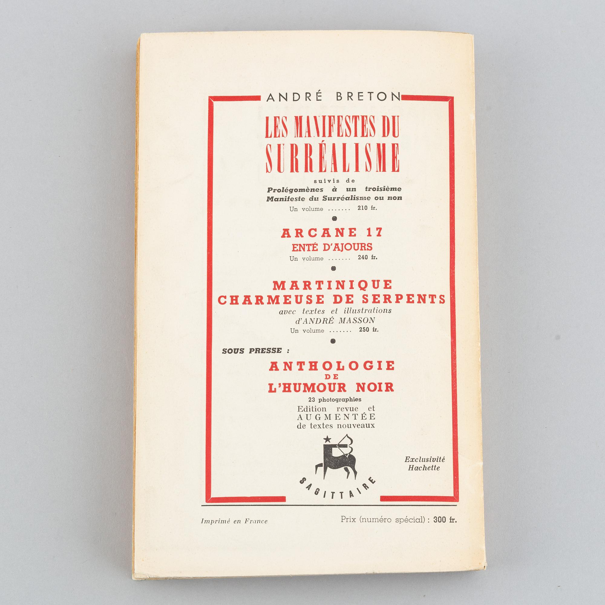 BOOK, André BRETON & Benjamin PERET - Almanach surréaliste du demi-siècle.