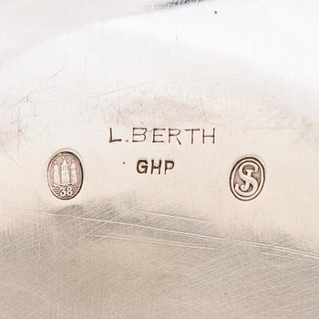 Laurits Berth, skål, silver, Danmark 1938.