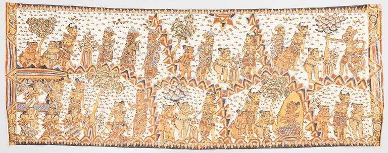 An Balinese Kamasan painting, 20th century.
