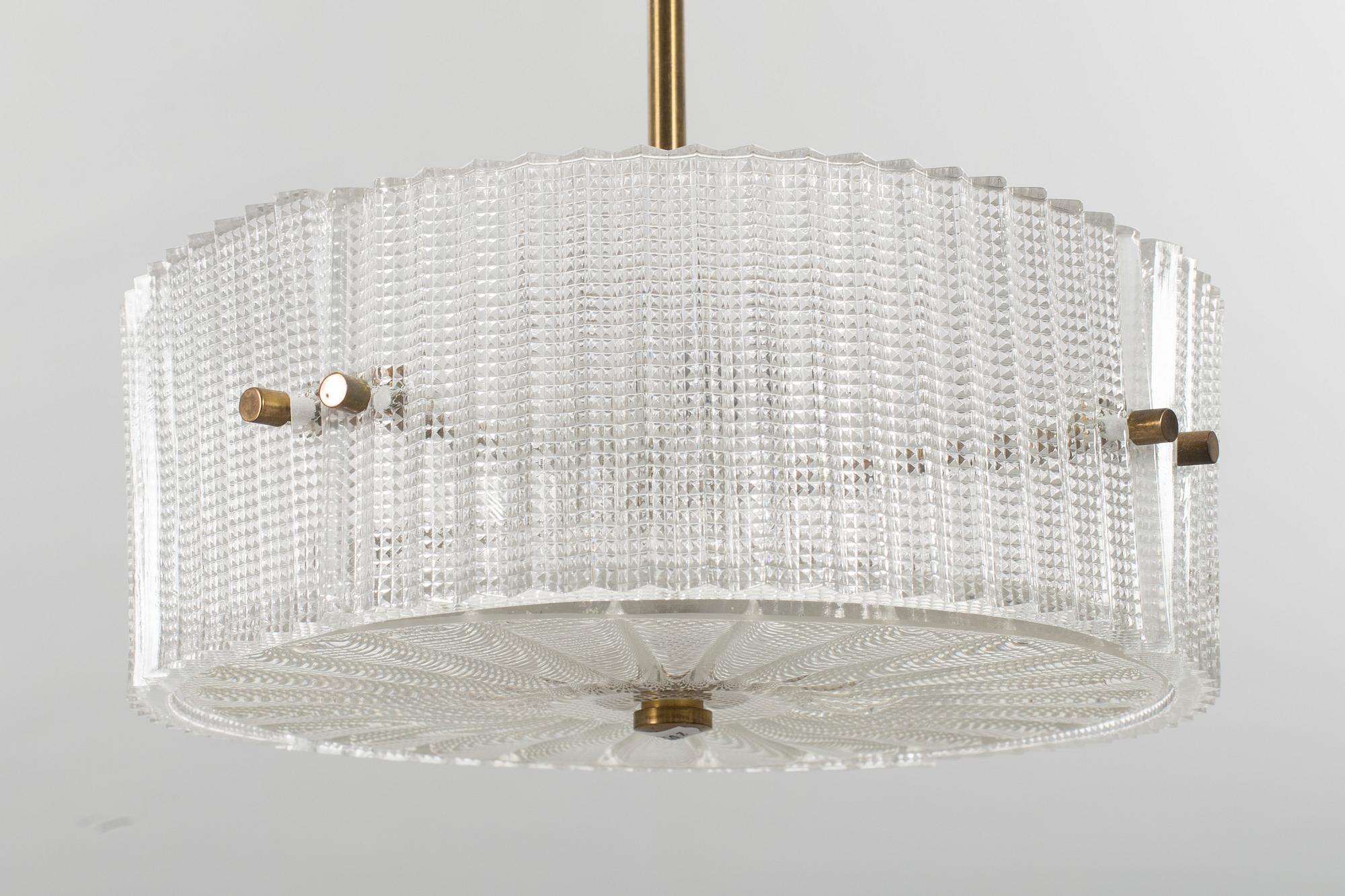 A SWEDISH ORREFORS LAMP.