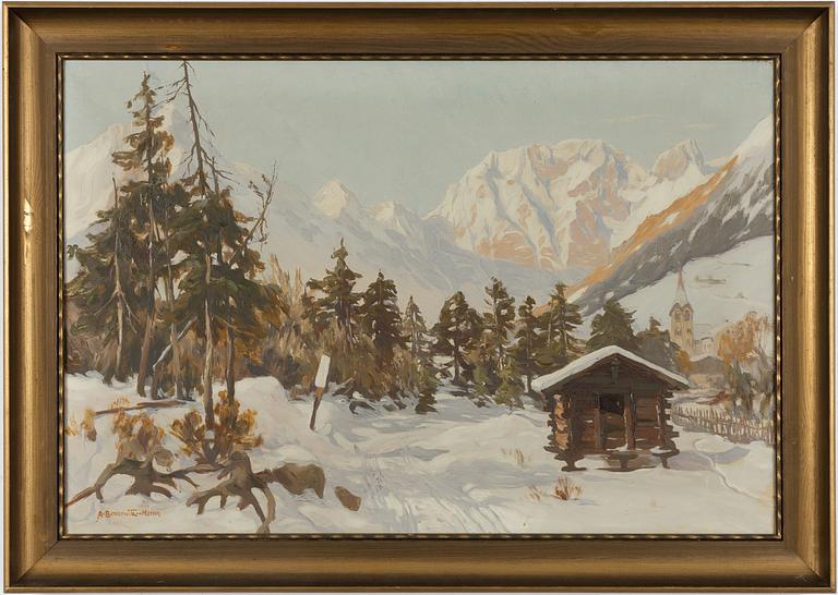 Anton Bennewitz, Winter Landscape,.