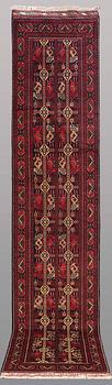A RUNNER, Afghan so called " Khan Mohammadi", ca 384 x 80 cm.