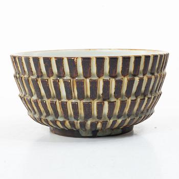 Gertrud Lönegren, A stoneware bowl, Rörstrand, 1936-1941.