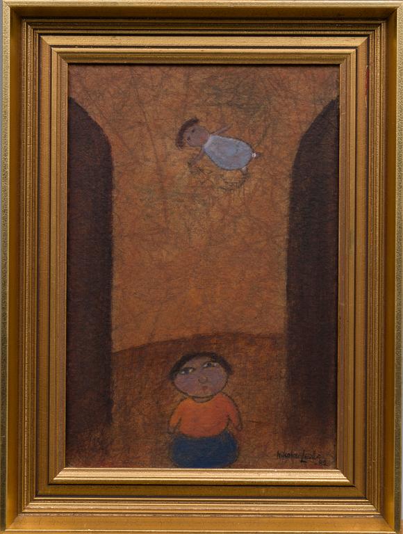 NIKOLAI LEHTO, olja på pannå, signerad och daterad -82.