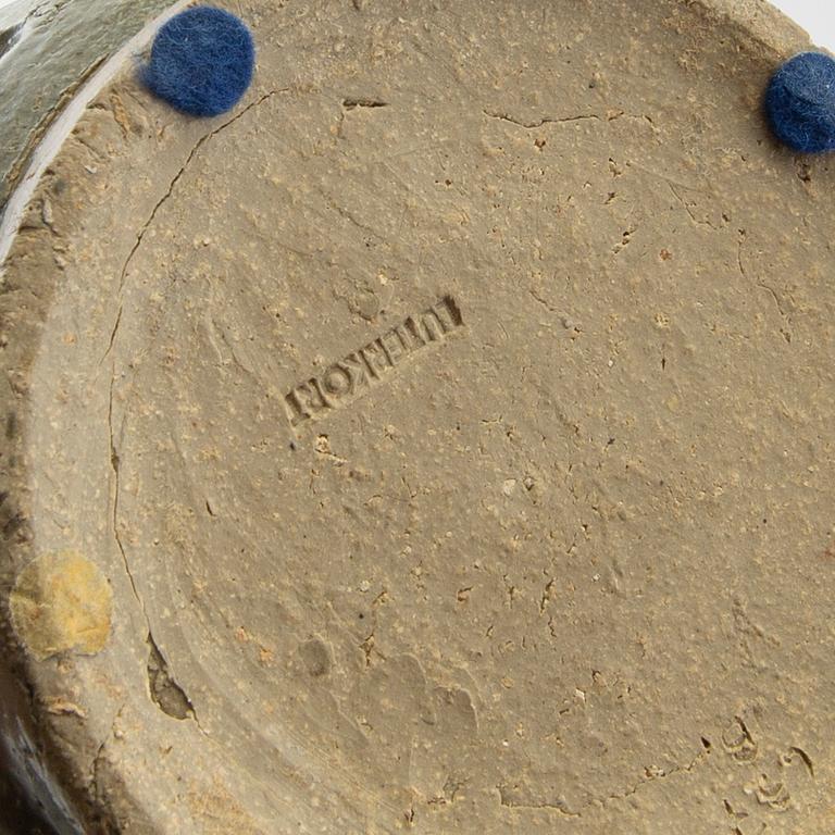 Einar Luterkort, vase, glazed stoneware with stamp signature.
