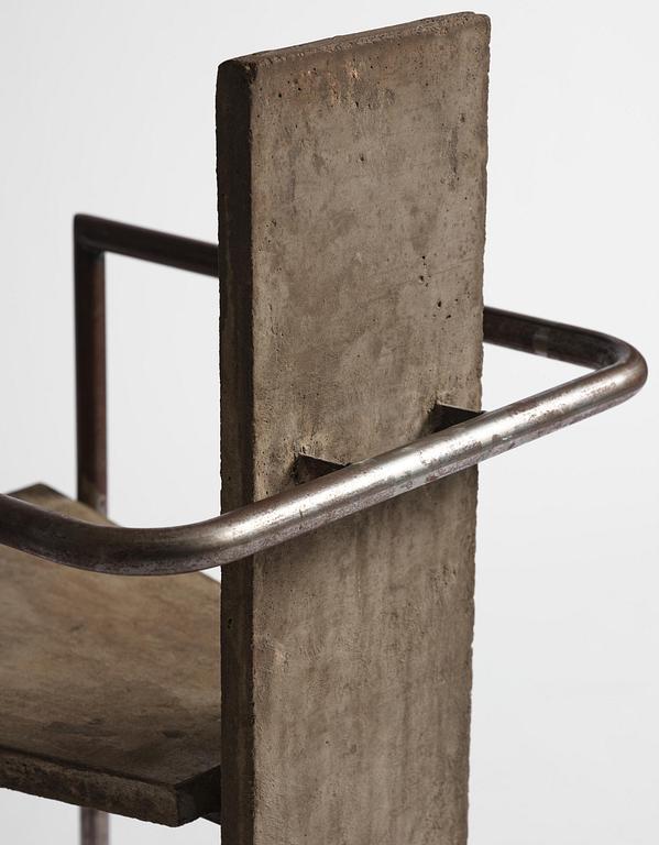Jonas Bohlin, karmstol, "Concrete", provex, Källemo, Värnamo, efter 1981.