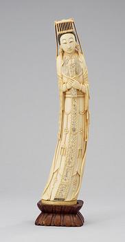 A Chinese 20th century ivory figure.